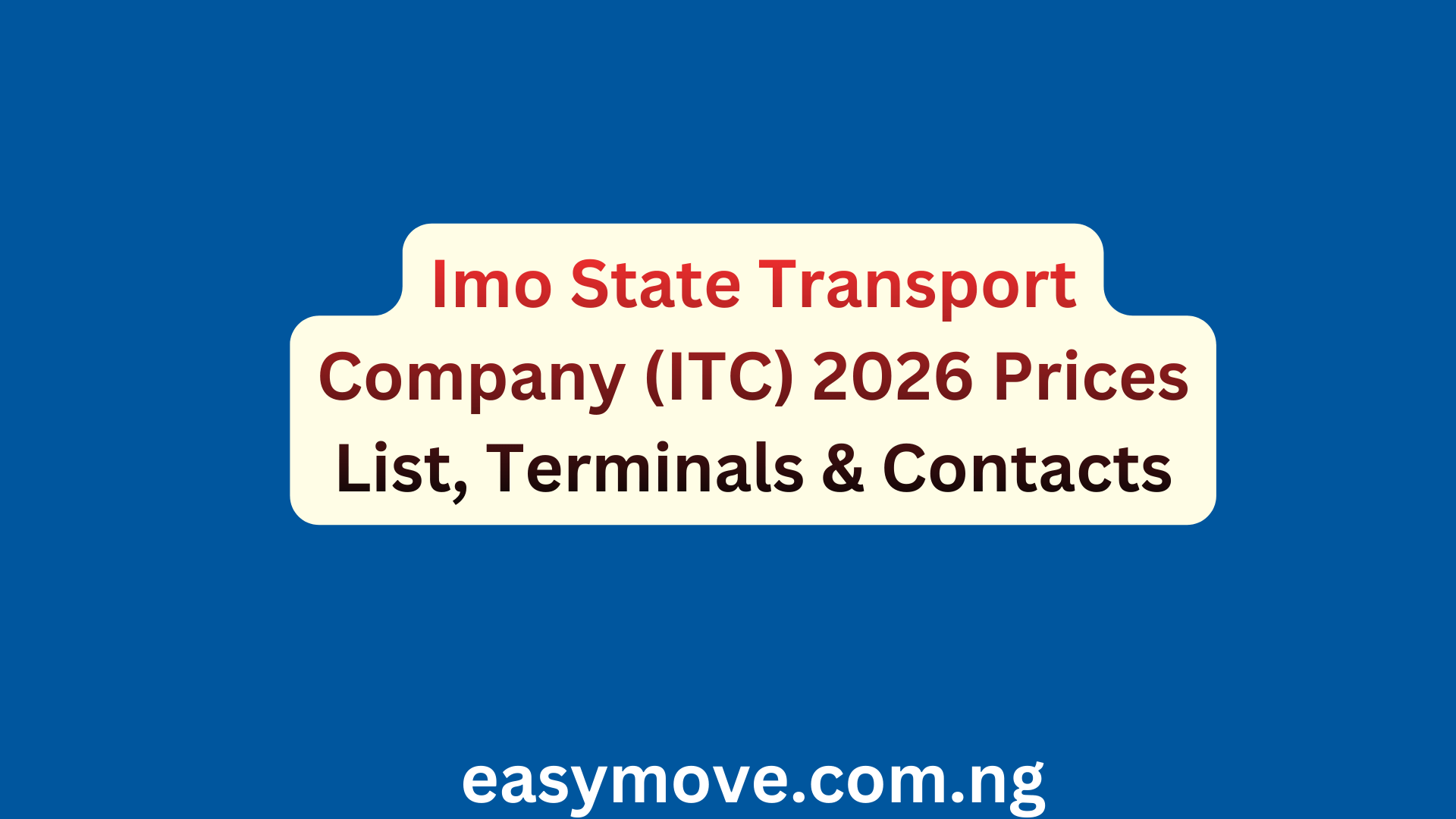 Imo State Transport Company (ITC)